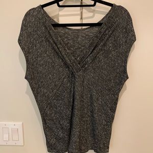 Rag & Bone Gray Open Back Top